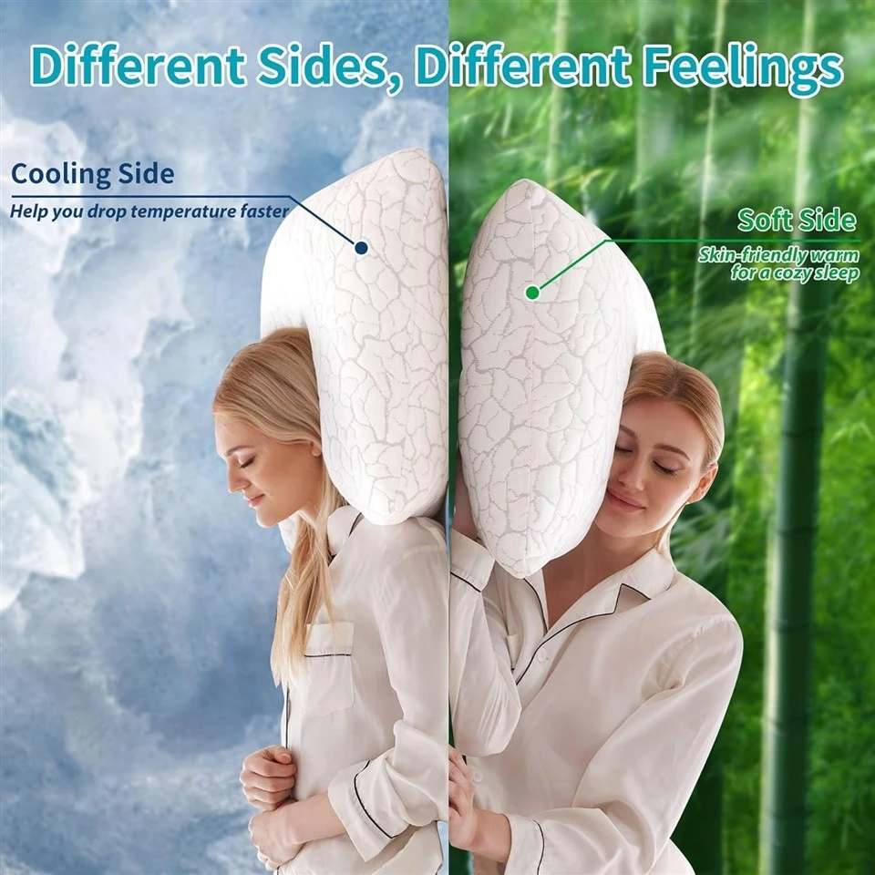adjustable shredded memory foam pillow